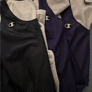 Champion Men’s Reversible Mesh Tank - Black & Purple with White Trim